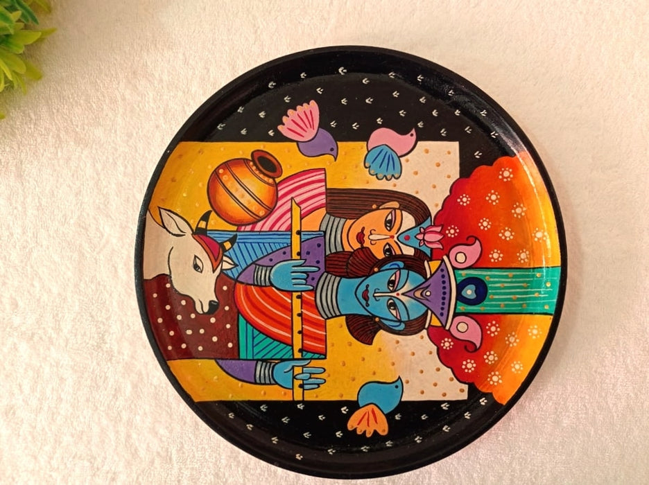 Radhe Krishna Wall Plate - decormoods.com